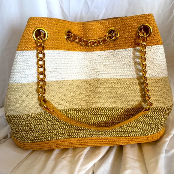 Straw metallic Handbag - Picture 3 of 13